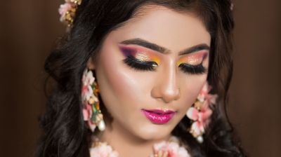 Nandani Mehandi makeup 