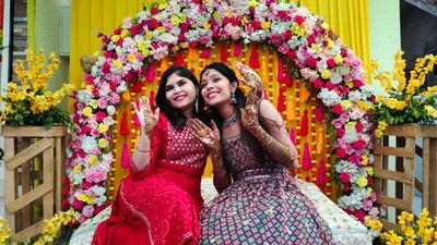 mehandi  -haldi decoration