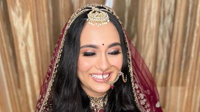 Sheesha’s wedding look (minimal and natural)