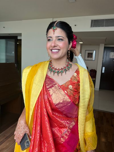 Haldi Bride Sneha
