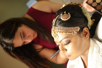 making of a South Indian bride 