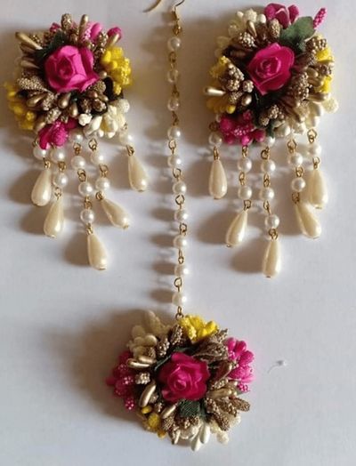 Floral Earings Tikka Sets