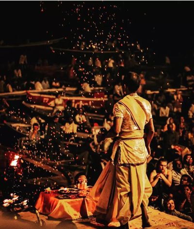 ganga aarti step