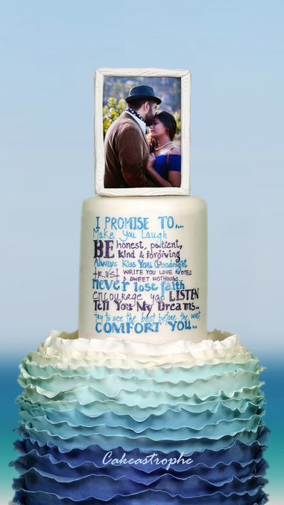 Write your own vows ! ...on a cake