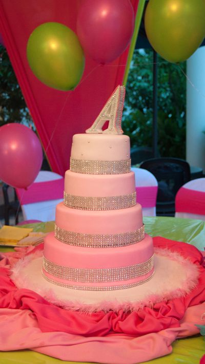 Pink Bling Cake