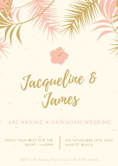 Destination wedding card