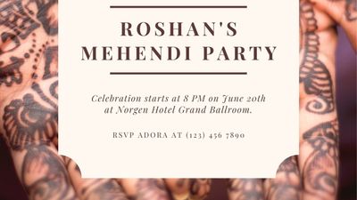 Mehendi e-invites