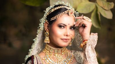 Jiya's HD Bridal Makeup and engagement haldi mehndi