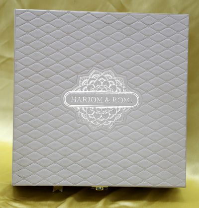 embossed wedding card box