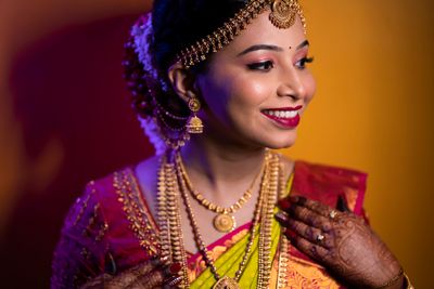 South Indian bridal look