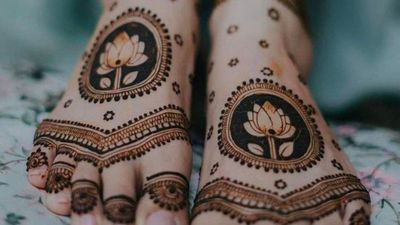 Feet mehndi design