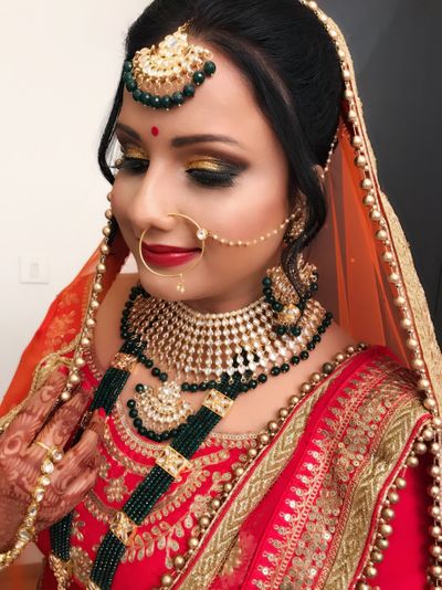 bridal makeup for Ridhima