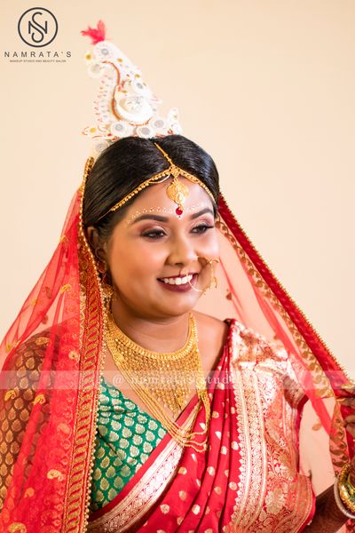 Tanned skin Bridal look