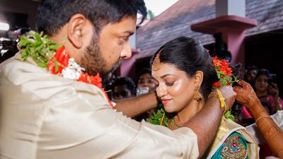 A temple wedding in Kerala