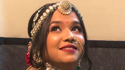 Aayushi Bridal Makeup on her Wedding Day