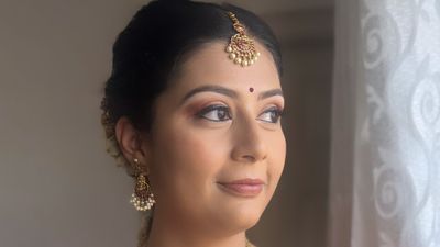 South Indian bridal look