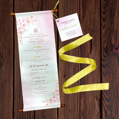 Scroll Wedding Cards