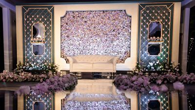 Turquoise Florals & lights- Reception by Aira