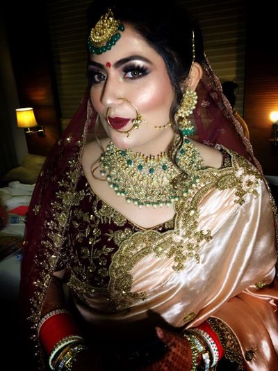 Our bride Prachi, looking all ravishing and bold.