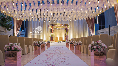 Enchanting Elegance - A rose gold affair | Muhurtham by Aira wedding planners