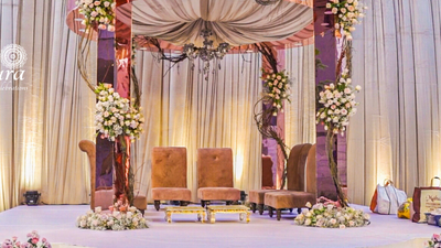 Enchanting Elegance - A rose gold affair | Muhurtham by Aira wedding planners