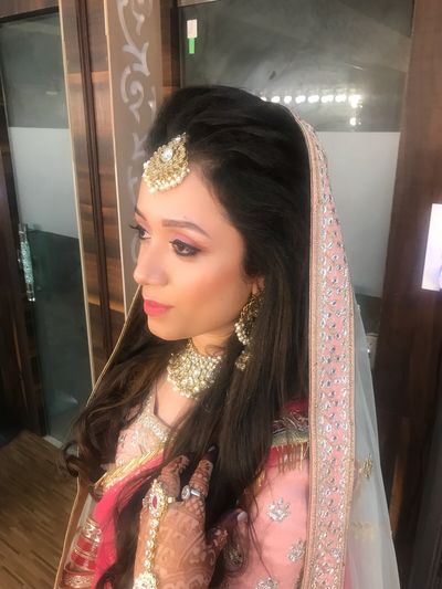 Not so traditional bridal look