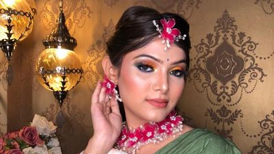 Haldi & Mehandi Look