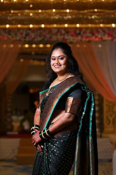 Engagement Marathi Bride