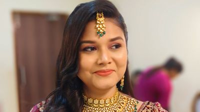 Chandramita reception and Mehendi makeup