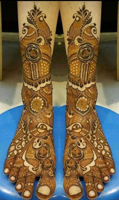 Bridal Mehandi foot Design