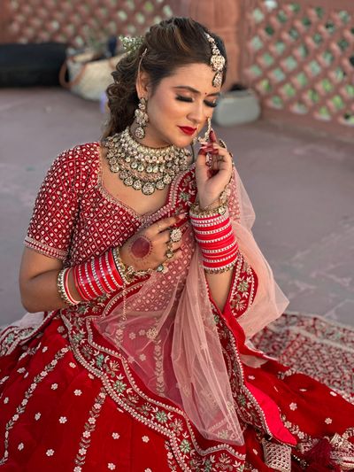 bride in red 