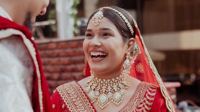 Ankita's Sunset wedding look