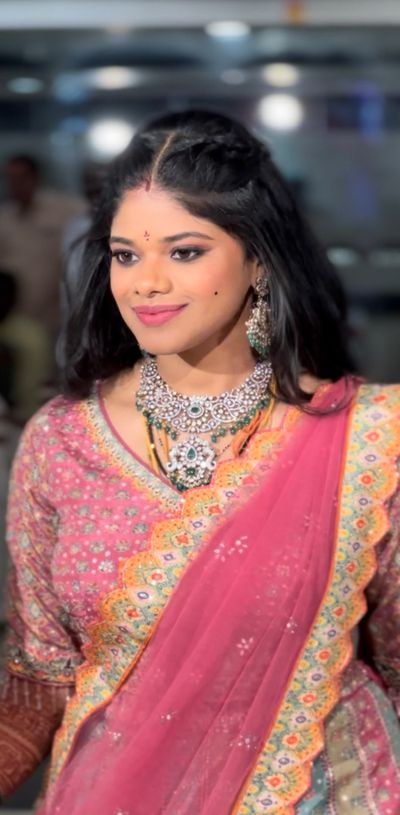 Sahithya’s Reception look