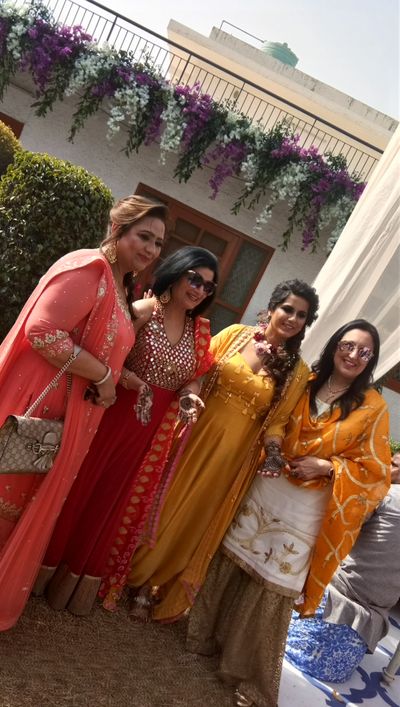 Ginni Kohli, The founder and CEO OF Wedwise,  Bridal Mehendi ceremony at sainik farms at Saket,  delhi on 17th Feb 2018