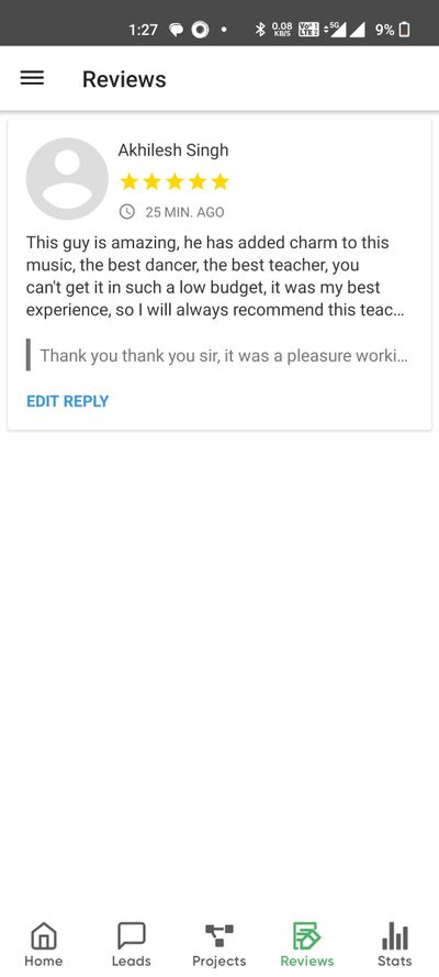 client reviews