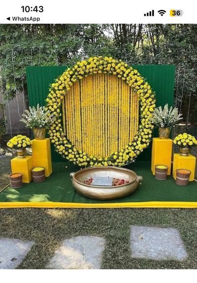 Haldi and Mehandi Decoration