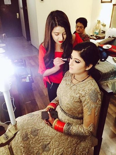 Reception makeup ( Noor mahal)