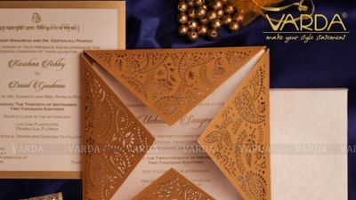 Laser Cut Wedding Invitation Cards