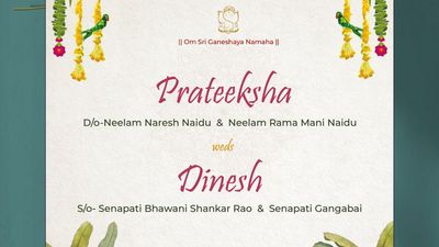 South Indian wedding cards