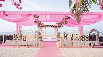 The Pure Pink Romance Of A Mandap