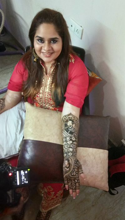 Mrinali Kalia, the make up artist, Bridal mehendi on 9th march at ASHOK VIHAR