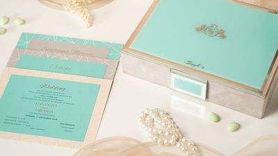 TIFFANY BLUE WEDDING INVITATION