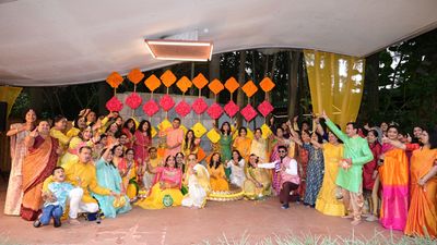 Haldi of Shantanu and Aishwarya, Gujrati + Kannadiga Wedding