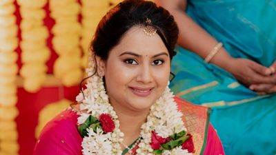 Bride Swetha Subramanian - Engt Sangeet Haldi Pooja Look