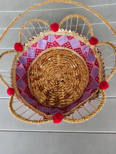 Real wedding Phulkari baskets