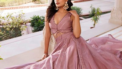 Ash Rose Lehenga Set