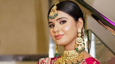 DEWY BRIDAL GLAM FOR MARWAR BRIDE