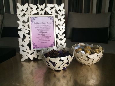 butterfly themed inviations and gifts