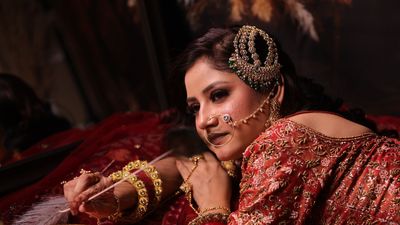 Noor Bridal In Red Ethnic