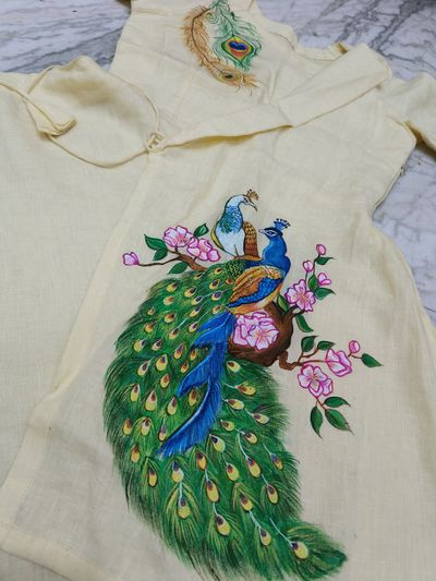 Hand painted kurti